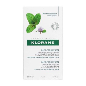 Klorane Anti-Pollution Detox Shampoo with Aquatic Mint, Σαμπουάν Αποτοξίνωσης- 200ml