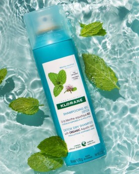  Klorane Anti-Pollution Detox Dry Shampoo with Aquatic Mint- 150 ml