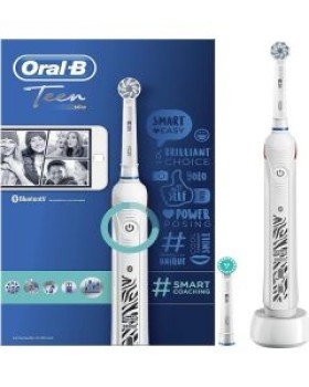 Oral-B Power Teen Smart Coaching White - Εφηβική Ηλεκτρική Οδοντόβουρτσα