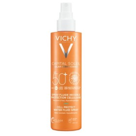 Vichy Capital Soleil Cell Protect Water Fluid Spray SPF50+ Αντηλιακό Spray για Πρόσωπο & Σώμα 200ml