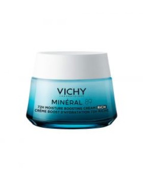 Vichy Mineral 89 Rich 72ωρη Ενυδατική & Συσφικτική Γυναικεία Κρέμα Προσώπου για Ξηρές/Ευαίσθητες Επιδερμίδες 50ml