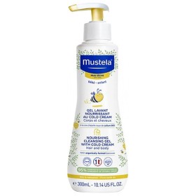 Mustela Gentle Cleansing Gel Τζελ Καθαρισμού για Μαλλιά & Σώμα Ξηρό Δέρμα με Βιολογικό Κερί Μέλισσας 300ml