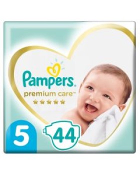 Pampers Premium Care Jumbo Pack No.5 (Junior) 11-18 kg Βρεφικές Πάνες, 44 τεμάχια