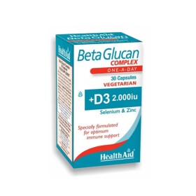 Health Aid BetaGlucan Complex Συμπλήρωμα Διατροφής για Ενίσχυση του Ανοσοποιητικού, 30veg. caps