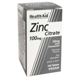 Health Aid Zinc Citrate 100mg 100 ταμπλέτες