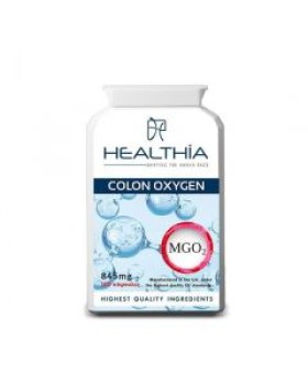 Healthia Colon Oxygen Συμπλήρωμα Διατροφής Οξυγόνωσης του Εντέρου 845mg 100 Κάψουλες