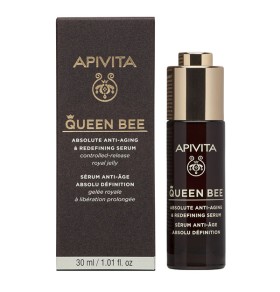 Apivita Queen Bee Anti-Aging & Redefining Serum Ορός Απόλυτης Αντιγήρανσης & Ανόρθωσης Περιγράμματος, 30ml