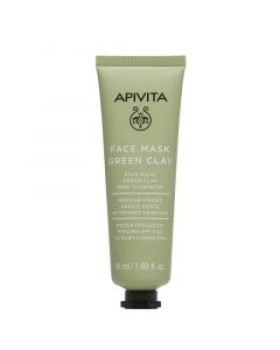 Apivita Face Mask Green Clay Deep Cleansing 50ml