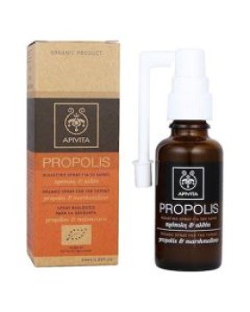 Apivita Propolis Βιολογικό Spray Για Το Λαιμό Με Πρόπολη & Αλθέα 30ml