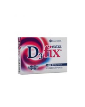 D3 Fix EXTRA 2000iu Vitamin D3 60 tabs