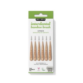 The Humble Co Interdental Brush Bamboo Size 5: 0.80mm Green 6 Τεμάχια