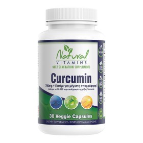 NATURAL VITAMINS CURCUMIN 750mg + BIOPERINE 60 CAPS