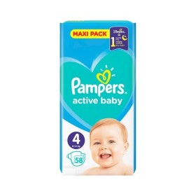 Pampers Active Baby No 4 (9-14kg) Maxi Pack- 58τμχ