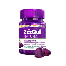 ZzzQuil NATURA Συμπλήρωμα διατροφής με Μελατονίνη με γεύση φρούτα του δάσους, 30 ζελεδάκια