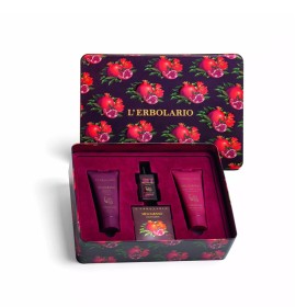 L? ERBOLARIO Melograno Bellezza Trio ? Άρωμα 50 ml, Τζελ Αφρόλουτρο 100 ml και Κρέμα Σώματος & Χεριών 100 ml & κολιέ-κόσμημα