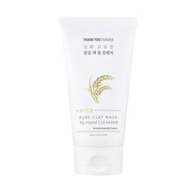 THANK YOU FARMER RICE PURE CLAY MASK TO FOAM CLEANSER 150ml