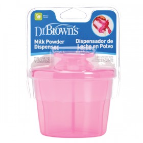 Dr. Browns Milk Powder Dispenser Δοχείο Μεταφοράς Γάλακτος Ροζ 1 Τμχ