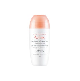 Avene Body Deodorant Efficacite 24h Roll-On- 50ml