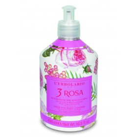 L ERBOLARIO 3 ROSA FOGLIE DETERGENTE PER MANI E CORPO