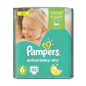 Pampers Active Baby Dry No 6 (15+kg)- 42τμχ