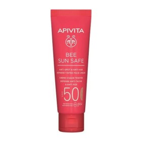 Apivita Bee Sun Safe SPF50 Αντηλιακή Κρέμα Προσώπου Κατά των Πανάδων & των Ρυτίδων Με Χρώμα 50ml