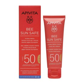 Apivita Bee Sun Safe SPF50 Αντηλιακή Ενυδατική Κρέμα-Gel Προσώπου με Χρώμα 50ml