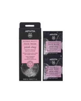 Apivita Express Beauty Gentle Cleansing Mask With Pink Clay 2x8ml