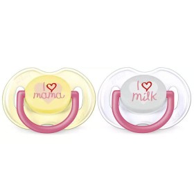 Philips Avent Fashion SCF172/52 Πιπίλα Σιλικόνης 0-6m, Χρώμα Ροζ, 2 τεμάχια