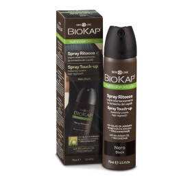 Bios Line Biokap Nutricolor Delicato Spray Touch-Up Nero Black 75ml για άμεση κάλυψη των γκρίζων τριχών