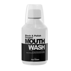 FREZYDERM BLACK & POLISH OXYGEN MOUTHWASH  250ML