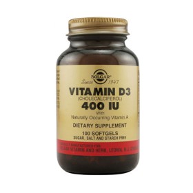 Solgar Vitamin D3 400IU 100 Κάψουλες