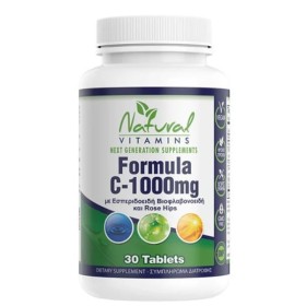 NATURAL VITAMINS VITAMIN C-1000 WITH BIOFLAVONOIDS - 30 ΤΑΜΠΛΕΤΕΣ