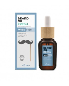Vican Wise Men Beard Oil Fresh Λάδι για τη γενειάδα του άνδρα, 30ml