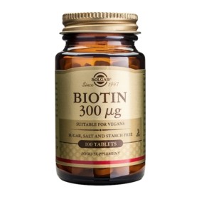 Solgar Biotin 300μg (0,3mg) 100 tabs