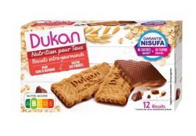 Dukan Expert Μπισκότα Βρώμης με επικάλυψη σοκολάτας, 200gr (4 x 50gr)