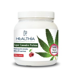 Healthia Super Cannabis Protein Φυτική Πρωτε?νη Κάνναβης μαζί με 15 Superfoods, 500gr