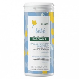 Klorane Bebe Poudre de Toilette Protectrice Βρεφική Πούδρα, 100g