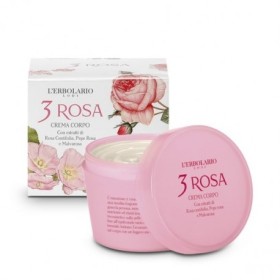 LErbolario 3 Rosa Body Cream - 200ml Γαλάκτωμα Σώματος