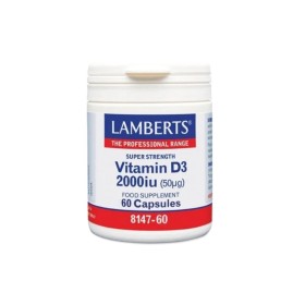 Lamberts Vitamin D3 2000iu Συμπλήρωμα Διατροφής Βιταμίνης D, 60caps