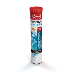 Lanes Electrolytes Vit. B C E Πορτοκάλι 20 αναβράζοντα δισκία