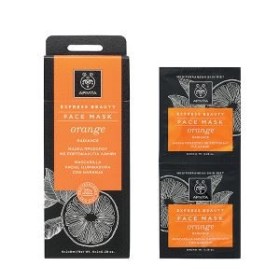 Apivita Express Beauty Radiance Face Mask With Orange 2x8ml