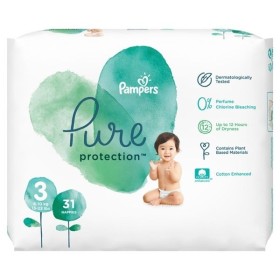 Pampers Pure Collection No.3 (6-10kg) Πάνες, 31 τεμάχια