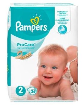 Pampers Pro Care Premium Protection No2 (3-6kg)- 36τμχ