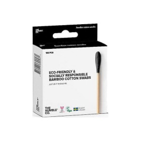 The Humble Co Cotton Swabs Μπατονέτες Μαύρες 100τμχ