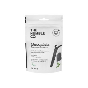 The Humble Co. Floss Picks με Ενεργό Άνθρακα & Γεύση Μέντα 50τμχ