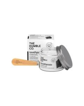 The Humble Co. Toothpaste in Glass Jar Charcoal with Fluoride 50ml