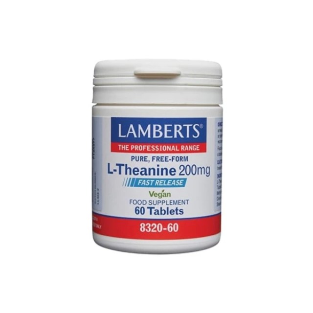 LAMBERTS L-Theanine 200mg 60tabs  FAST REALEASE VEGAN