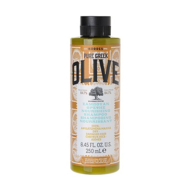 Korres Pure Greek Olive Nourishing Shampoo Dry Hair 250ml