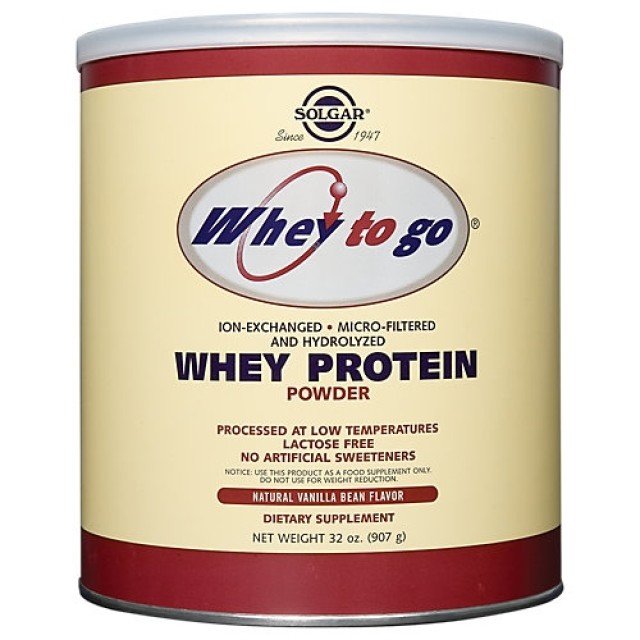 Solgar Whey to Go Protein Powder Βανίλια 907g