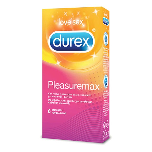 Durex Pleasuremax Συσκευασία των 6 Τεμαχίων